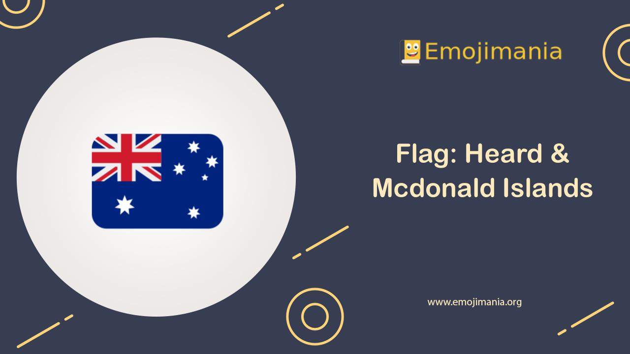 Meaning Flag Heard Mcdonald Islands Emoji Copy And Paste