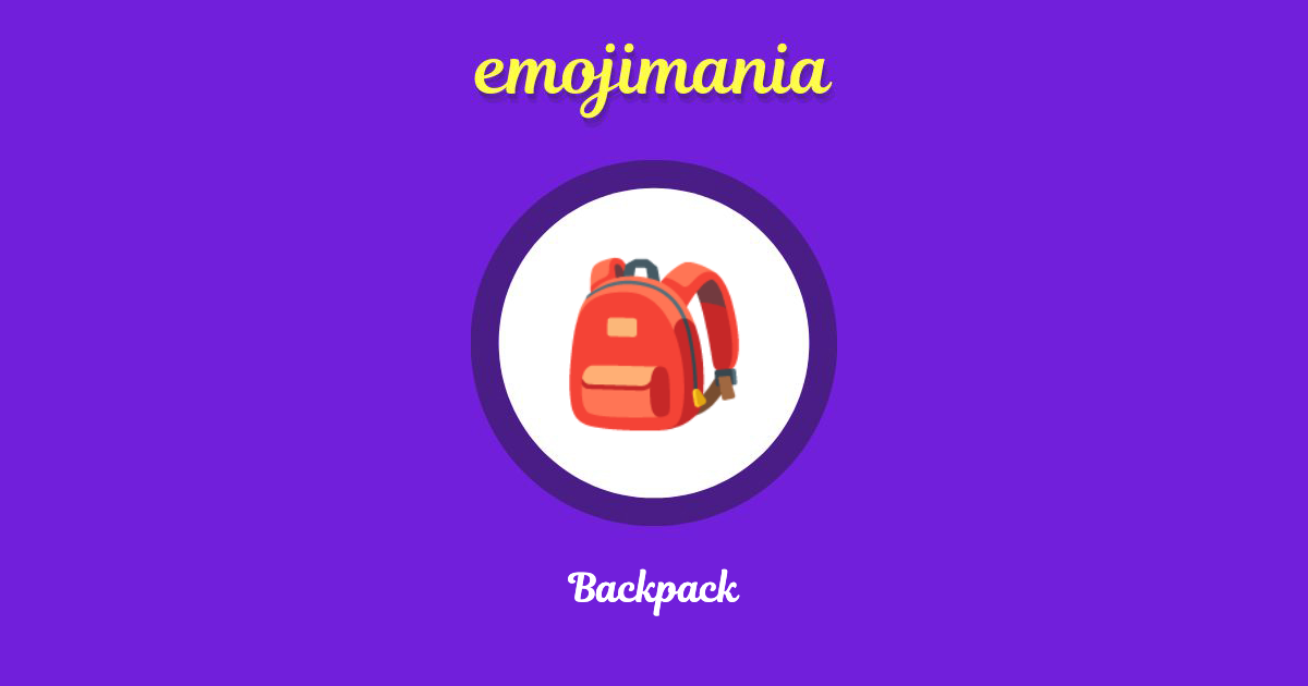 Backpack Emoji copy and paste