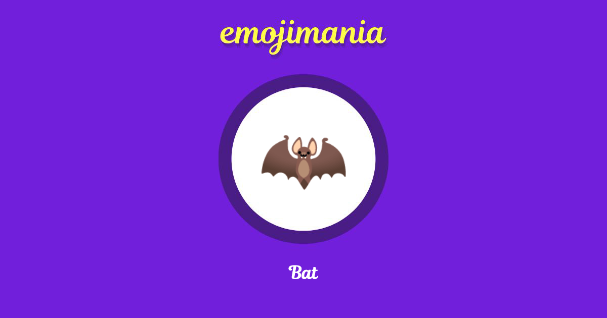 Bat Emoji copy and paste