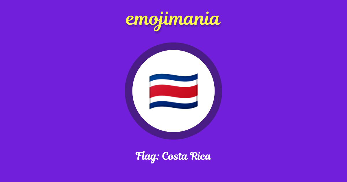 Flag: Costa Rica Emoji copy and paste