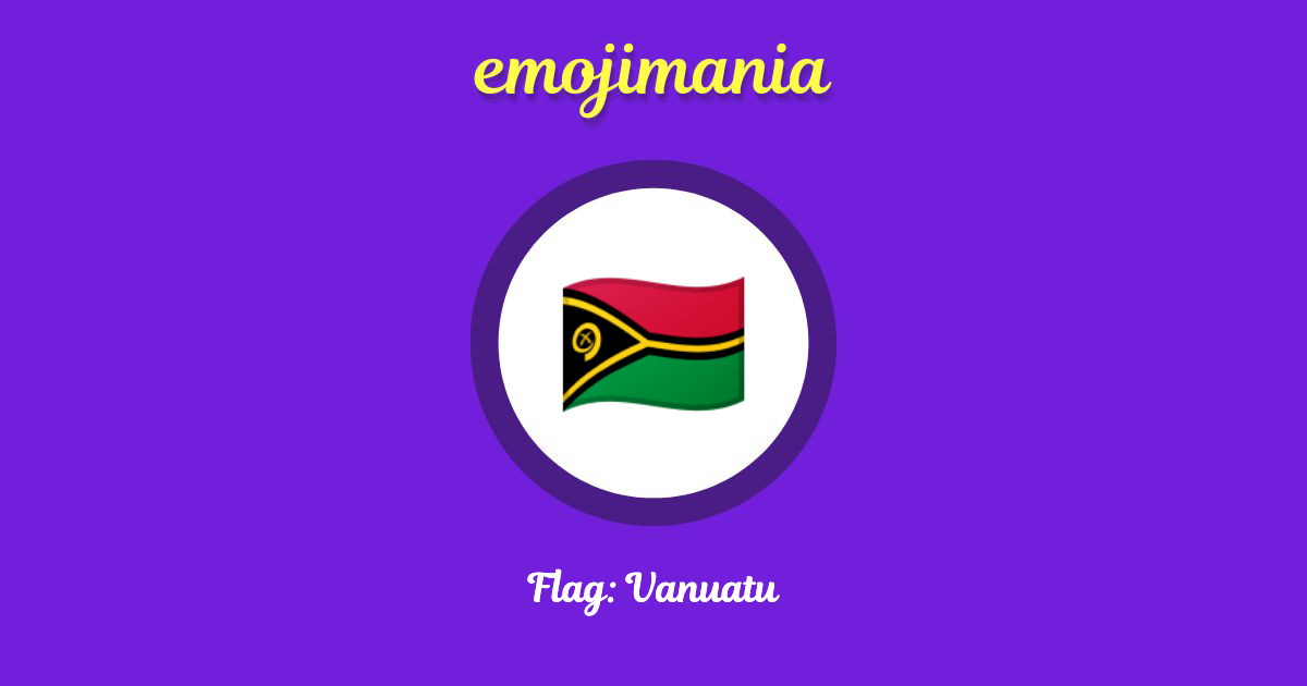 Flag: Vanuatu Emoji copy and paste