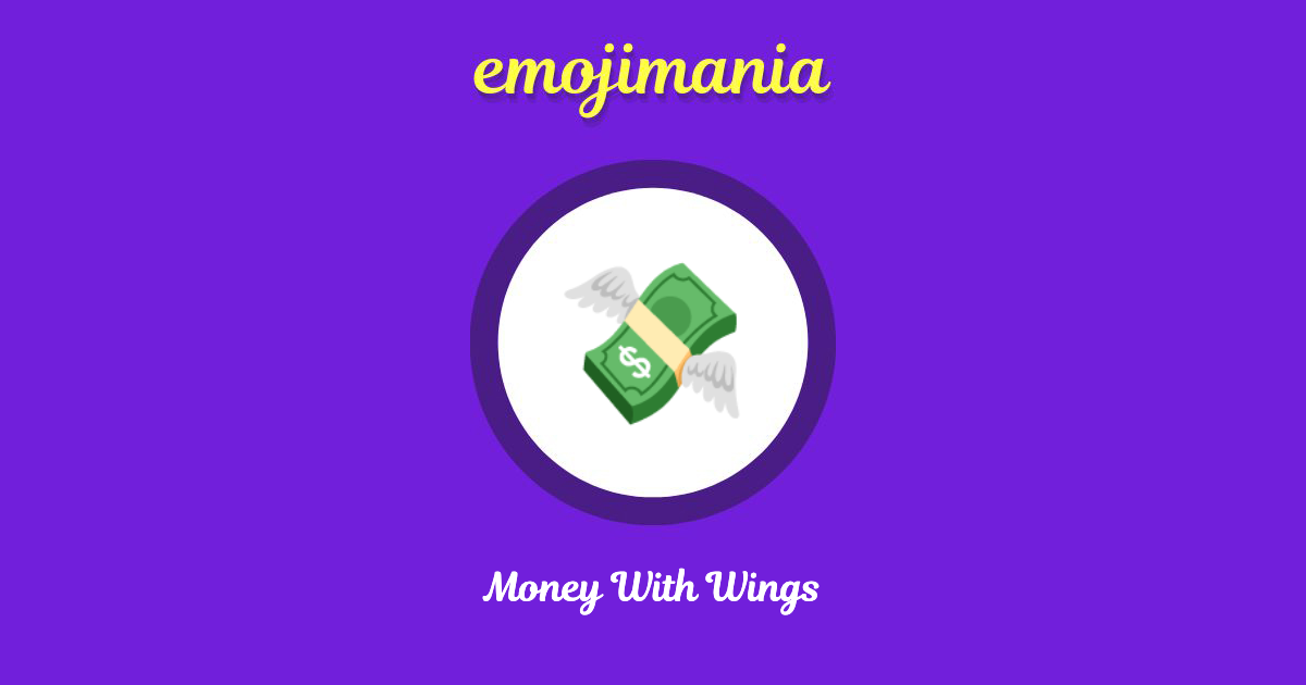 Money With Wings Emoji copy and paste