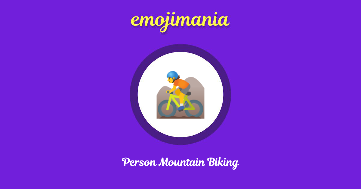 Person Mountain Biking Emoji copy and paste
