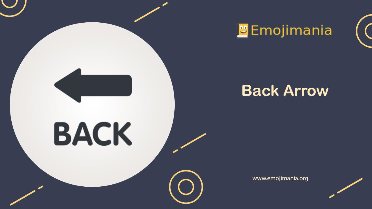 Back Arrow Emoji Meaning