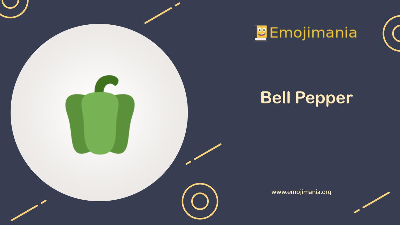 🫑 Meaning Bell Pepper Emoji Copy and Paste