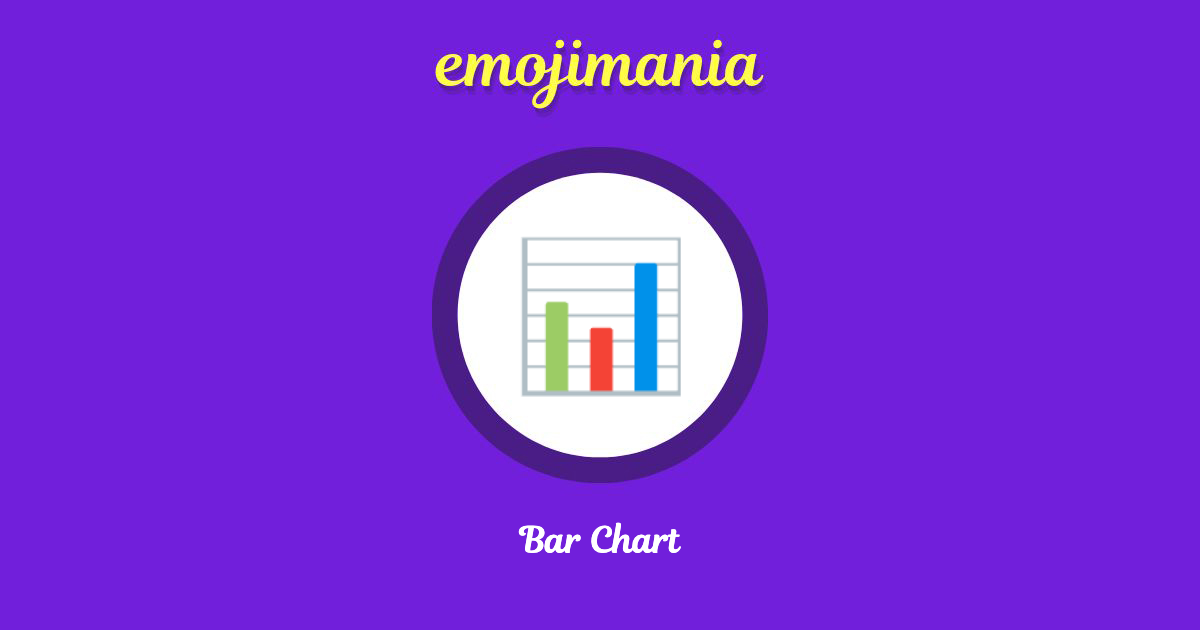 📊 Bar Chart emoji Copy & Paste - Emojimania