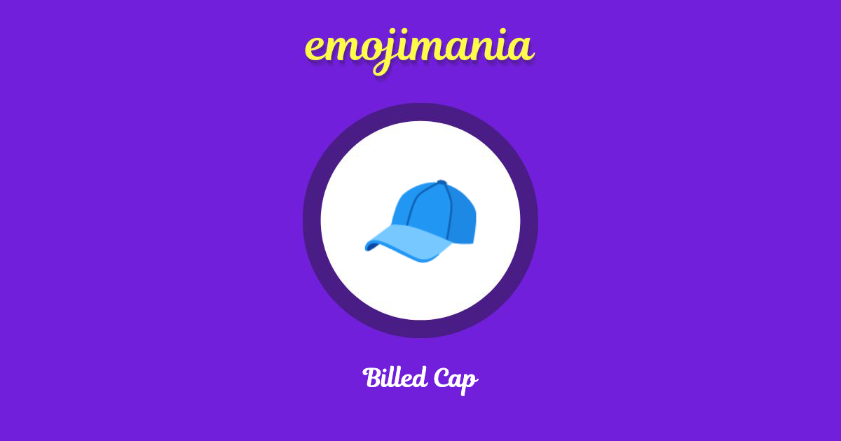 🧢 Billed Cap emoji Copy & Paste - Emojimania