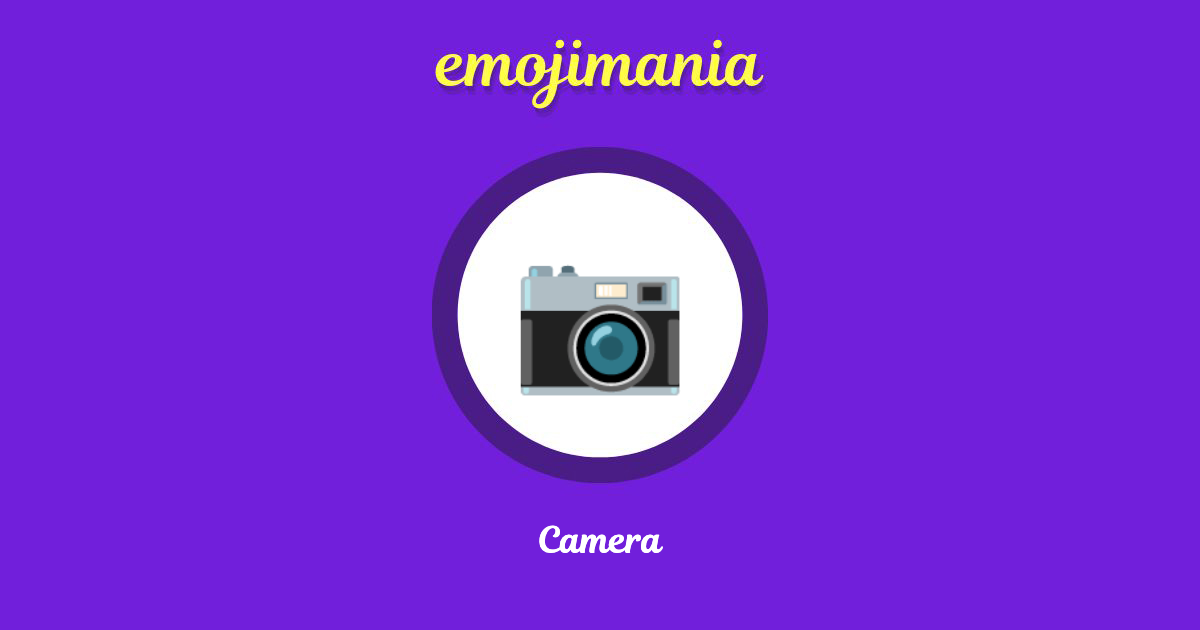 📷 Camera emoji Copy & Paste - Emojimania