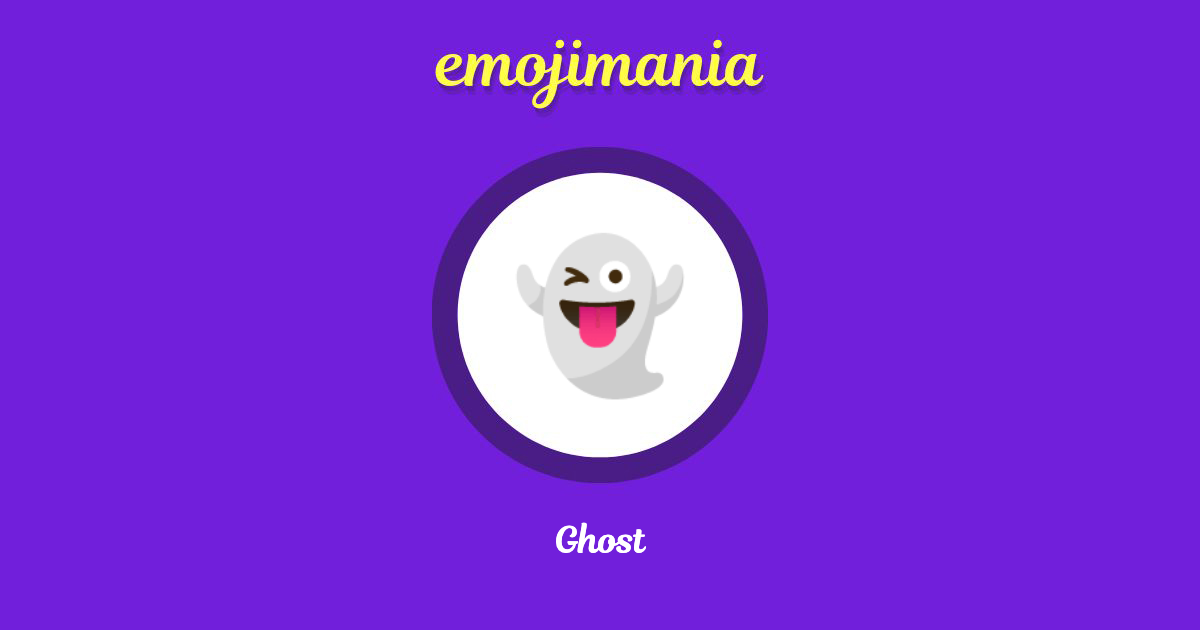 👻 Ghost emoji Copy & Paste - Emojimania