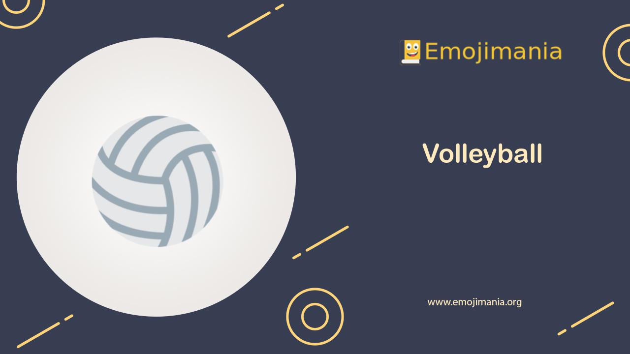 🏐 Meaning | Volleyball Emoji | Copy and Paste